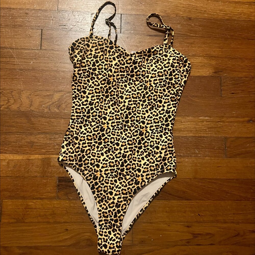 2 Animal Print one-piece bathing suits - Small
